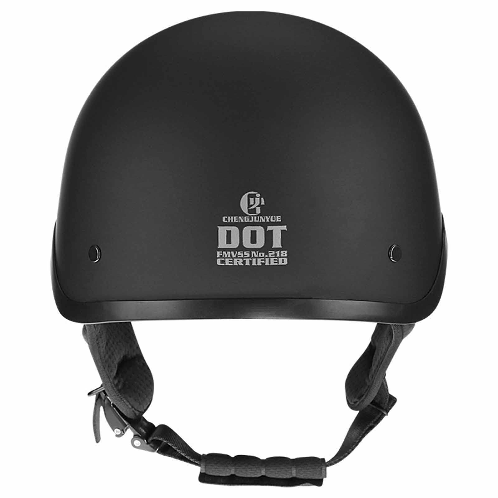 Halbschalenhelm Halbhelme Motorradhelm mit ECE Zugelassen Brain-Cap Retro Halbschale Roller-Helm Scooter-Helm Jet-Helm Mofa-Helm für Erwachsene Herren Damen