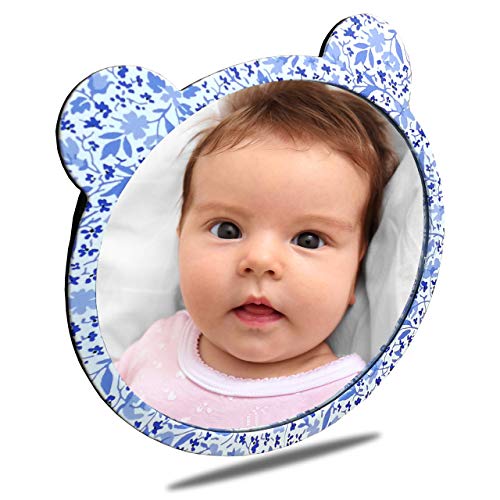 Image of Facekyo Baby Mirror for Car | Baby Car Mirror | Baby Back Seat Mirror | Super Locking System with China Blue Printing