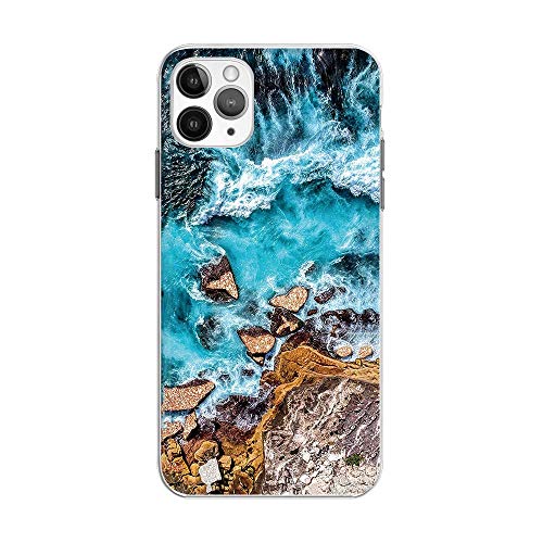 FancyCase Compatible with iPhone 12 Pro (6.1inch)-Landscape Pattern Soft Silicone Protective iPhone 12 Pro Case (Ocean Hitting Rocks) FancyCase Compatible with iPhone 12 Pro (6.1inch)-Landscape Pattern Soft Silicone Protective iPhone 12 Pro Case (Ocean Hitting Rocks)