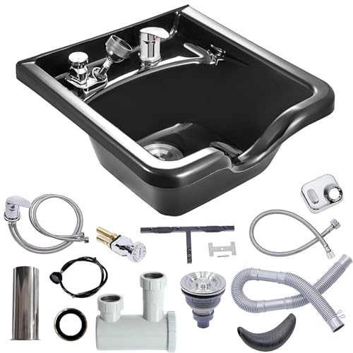 VEVOR Black Shampoo Basin for Hair Stylists
