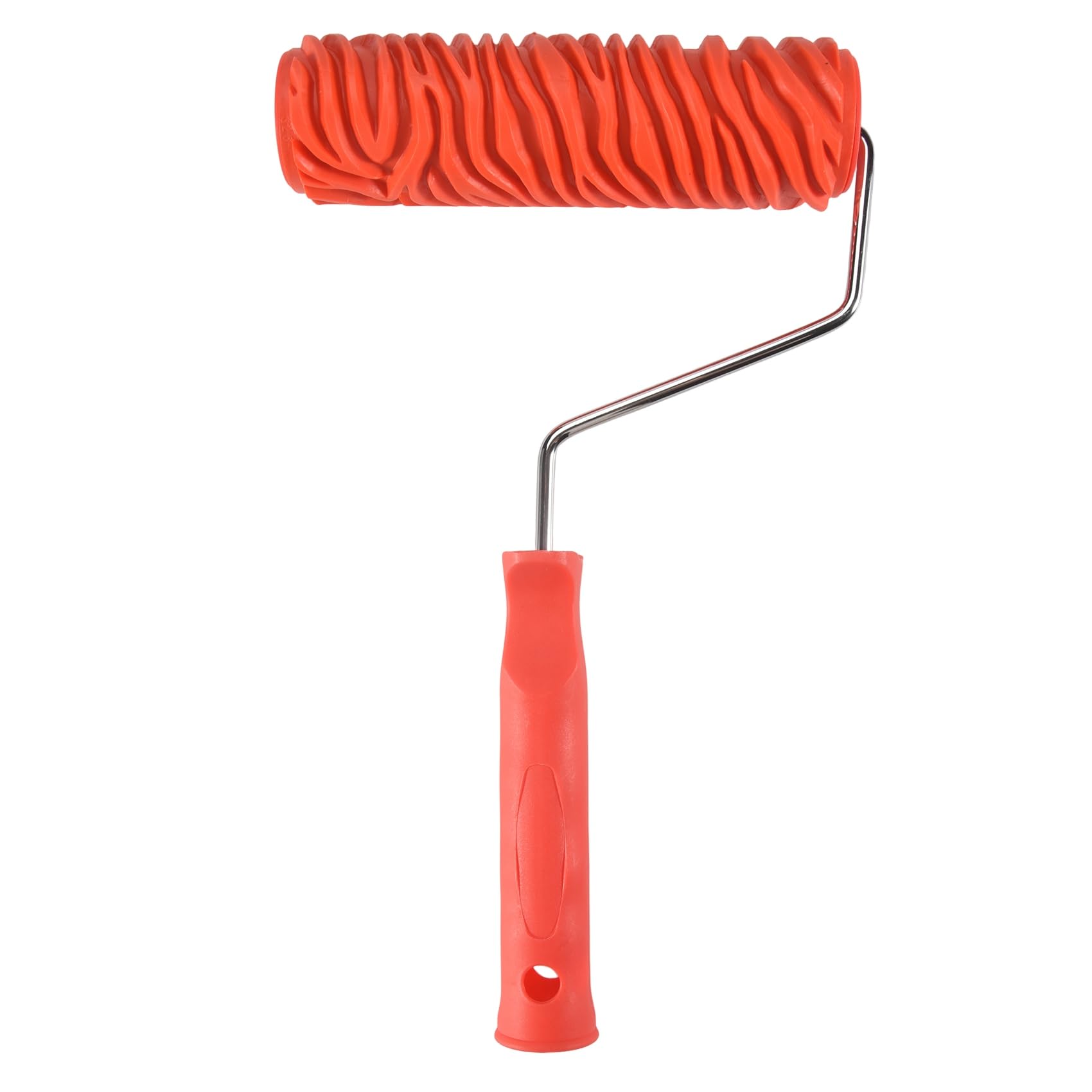 Littimoon 7Inch Embossed Stripe Painting Roller with Handle for Wall Decoration