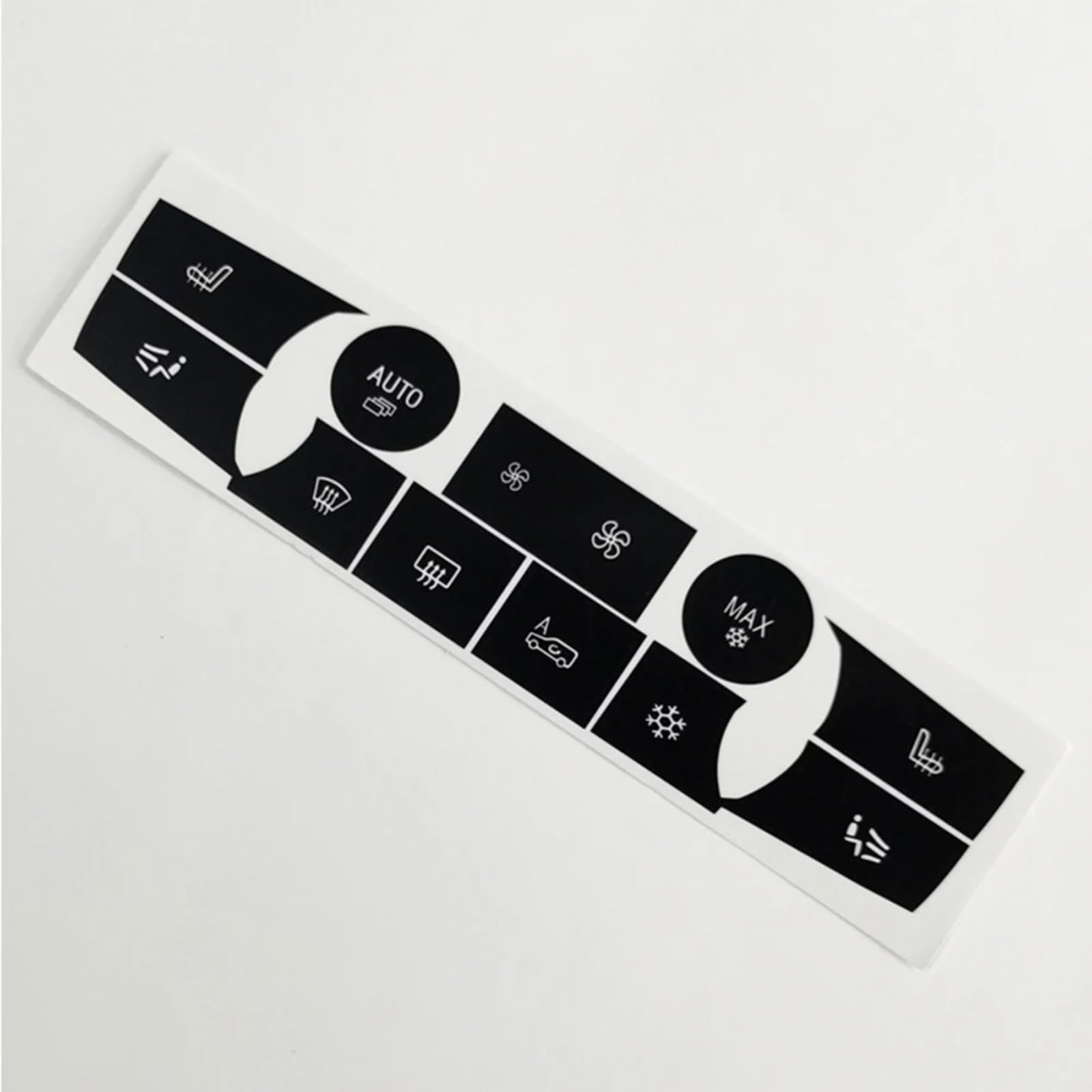 Autocollant bouton climatisation X6 E71 2008-2014 insert noir pour console centrale de voiture