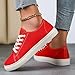 Imagen de 2026 Zapatos casuales para mujer Zapatos de moda unisex con cordones Lona Cómodos Planos Transpirables Zapatos de Diario para Mujer Hombre