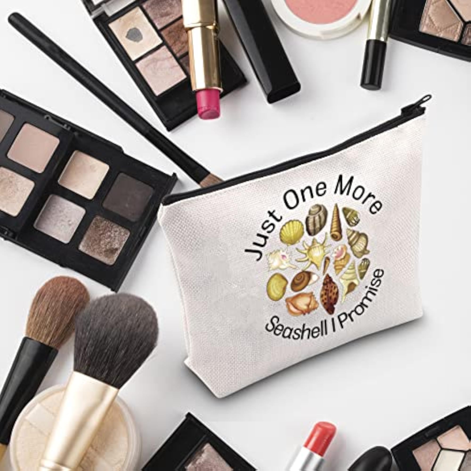 Seashell Collector Makeup Bag, Beach Lover Gift