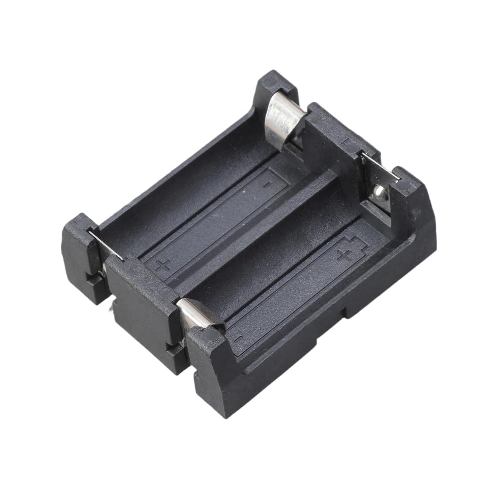 Gmbylby Multicolored 2 Slots Cr123a 16340 Battery Holder With Pcb Pins For Electronics Abs Batteries Box Fireproof