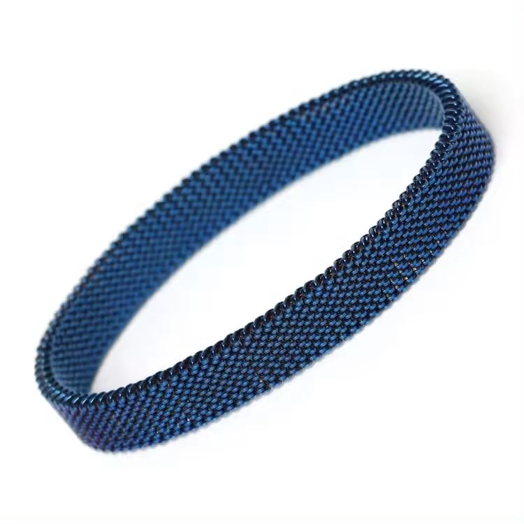 STYLE KRAFT-Jewellery Navy Blue Charm Bracelet Woven Mesh Stainless Steel Elastic Stretchable Bracelet Adjustable Bracelet Unisex Bracelet Gift for Birthday Velentine Day Gift (B0DFYY149T) Amazon Price History, Amazon Price Tracker