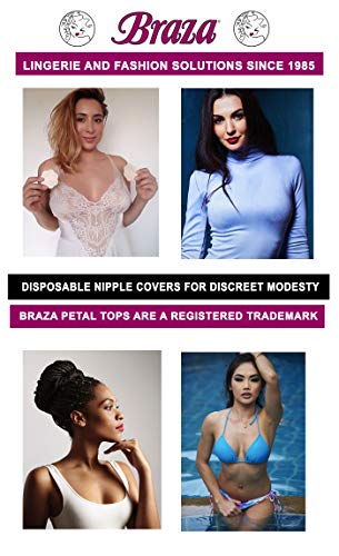 Petal Top Disposable Nipple Covers 15 Pair, Beige, One Size2