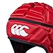 Canterbury Unisex Raze Rugby Headguard | Scrum Cap, Full Coverage | Soft-Edged Chin Strap | Designed Holes Aid Ventilation | Foam Padding Headguard, Flag Red, S