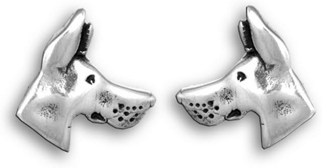 Sterling Silver Great Dane Post Earrings by The Magic Zoo