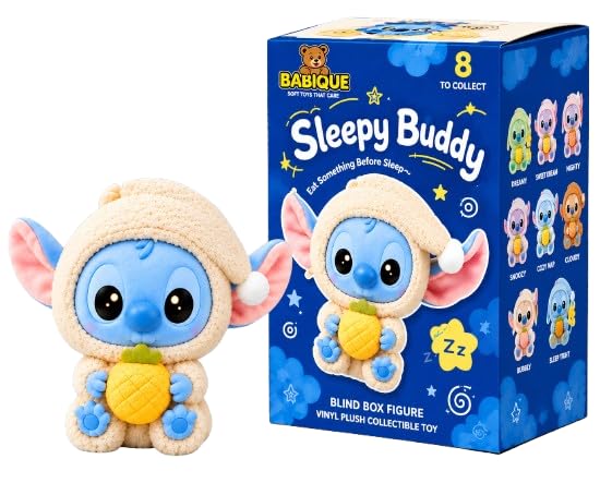 Image of Babique Eat Something Before Sleep Collection Mystery Box Vinyl Plush Toy | Surprise Random Figure | Cute Collectible Model for Home Decor, Birthday Gifts & Kids (1 Random Design)