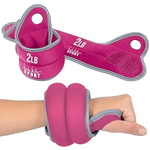 Nicole Miller Wrist Weight Sets Thumblock Hand Weights Sets For Women 2lb Each, 4lb Pair Total