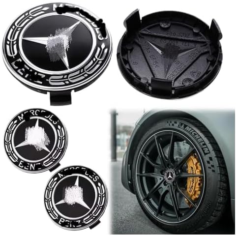 VYAOCJL 75mm Waterproof Hub Caps Set Cover