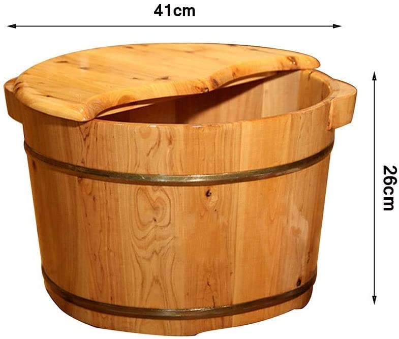 Bañera de madera para masaje de pies y pedicura miniatura 7