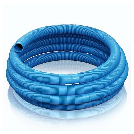 Teichtip ® Manguera Piscina Azul Con Manguitos 32Mm 15M 165G/M Piscinas Jardín Fabricado En Europa