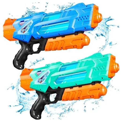 Water Guns for Kids, 2 Pack Super Water Blaster Soaker Squirt Guns, 1200cc High Capacity Gifts for Kids & Adult Summer Swimming Pool Beach Sand Outdoor Water Fighting Play Toys