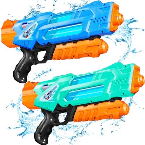 Quanquer Super Water Guns for Adults - 2 Pack Super Guns Water Soaker Blaster Squirt Toy 1200cc with...
