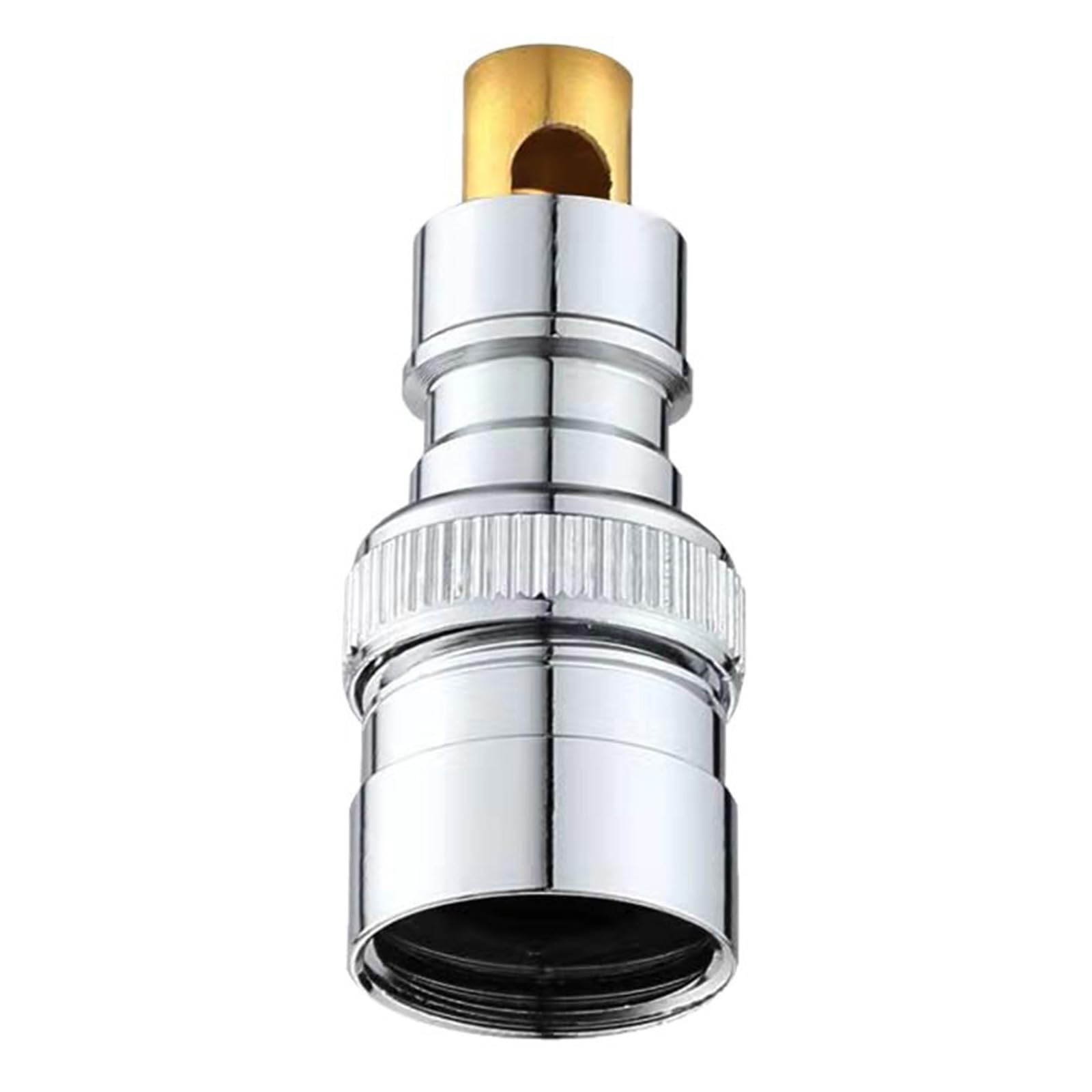 Yrohgkpn Silver Duty Brass Water Connector Auto Shut-Off Leak Adapter For Faucet & Washing Machine Erosion Resistant Faucet Adapters