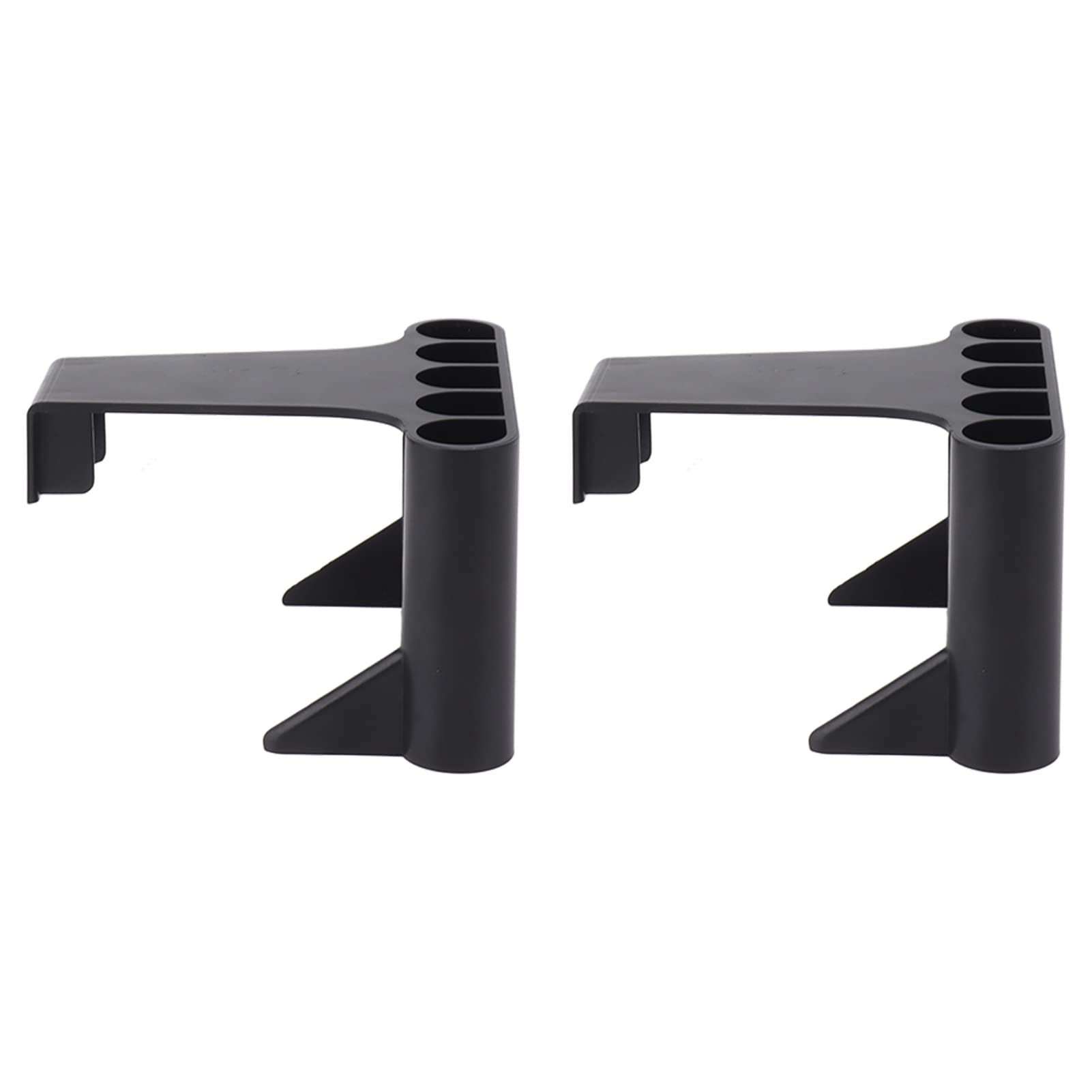 5 Holes Fish Tank Plant Holder, 2Pcs Plastic Aquarium Plant Holder with Long Hook for Aquascape Decorations on Top of Tank (Long Hook)