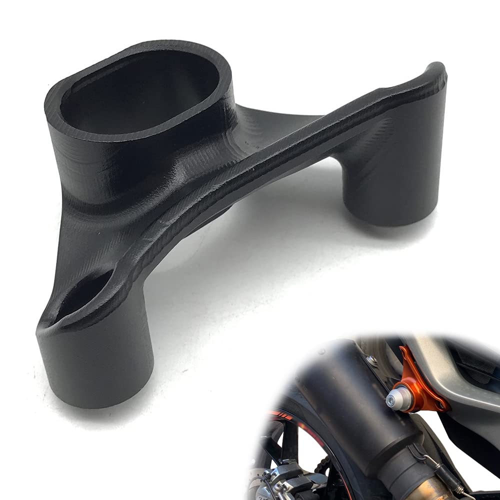 Moto tubo di scarico staffa anello fisso supporto staffa protezione Compatible with KTM Duke 790 Duke 890 Duke 890 R 2018 2019 2020 2021 2022 2023 2024 (Nero)