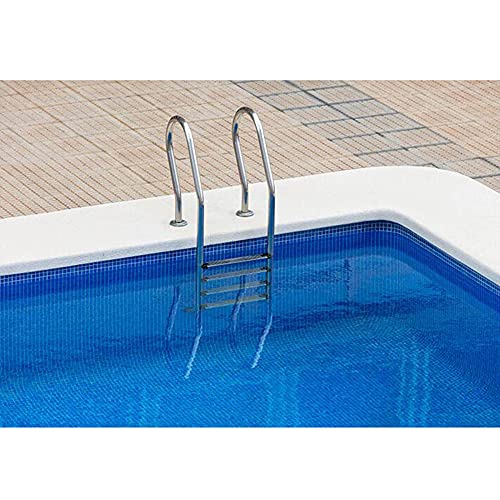 Escalera para piscina acero inoxidable 2 peldaños 50x28x130cm miniatura 4