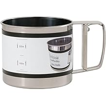 Paslanmaz &Ccedil;elik Un ve Pudra Şekeri Eleği &ndash; Tek Elle Kullanılan Otomatik Elek, 3 Fincan Kapasiteli Flour Sifter, İnce Eleme i&ccedil;in Dayanıklı Mutfak Aleti, Kek, Kurabiye ve Pasta Yapımı İ&ccedil;in