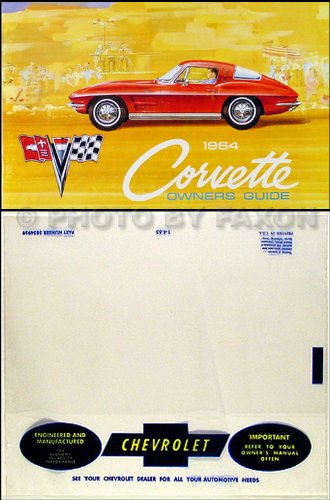 1964 Corvette Owner's Manual – Original Style Reprint
