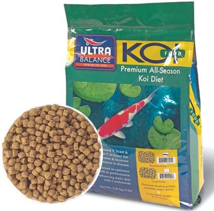 AOLDHYY D8 Ultra Balance All-Season Koi Growth Diet - Medium Pellet 5 Lb