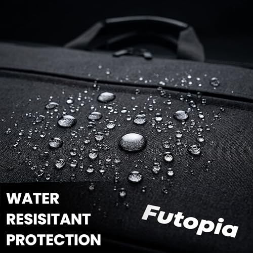 Image of Futopia Premium Laptop Sleeve Bag 15.6 Inch with Handle | Front Zipper Pocket, Water Resistant Case & Shockproof Cover Compatible for Laptops & Notebook for Office, College & Travel (Black)