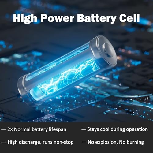 Image of 2Pack True 6AH Capacity Replacement Battery Compatible with Dewalt 20V Max Tool, 20 Volt Batteries Compatible with DCB207 DCB204 DCB201 DCB200 Series Power Tools, High Power Cells