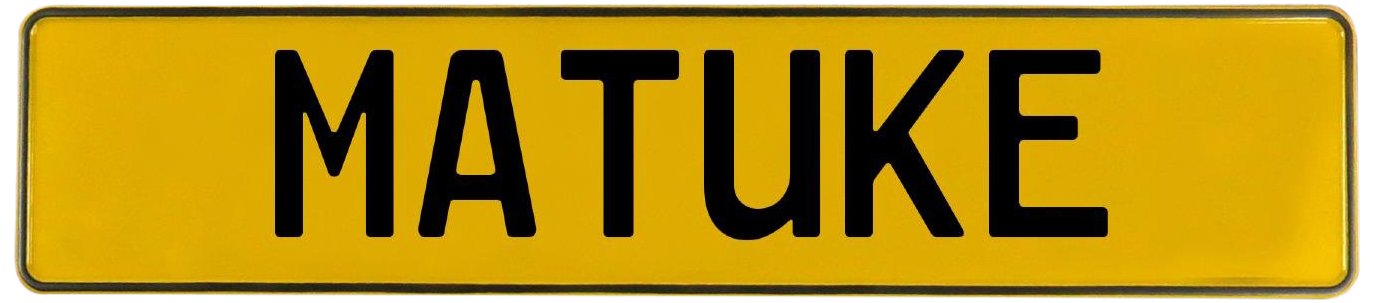 722023 Man Cave Wall Art (Matuke Yellow Stamped Aluminum Street Sign)