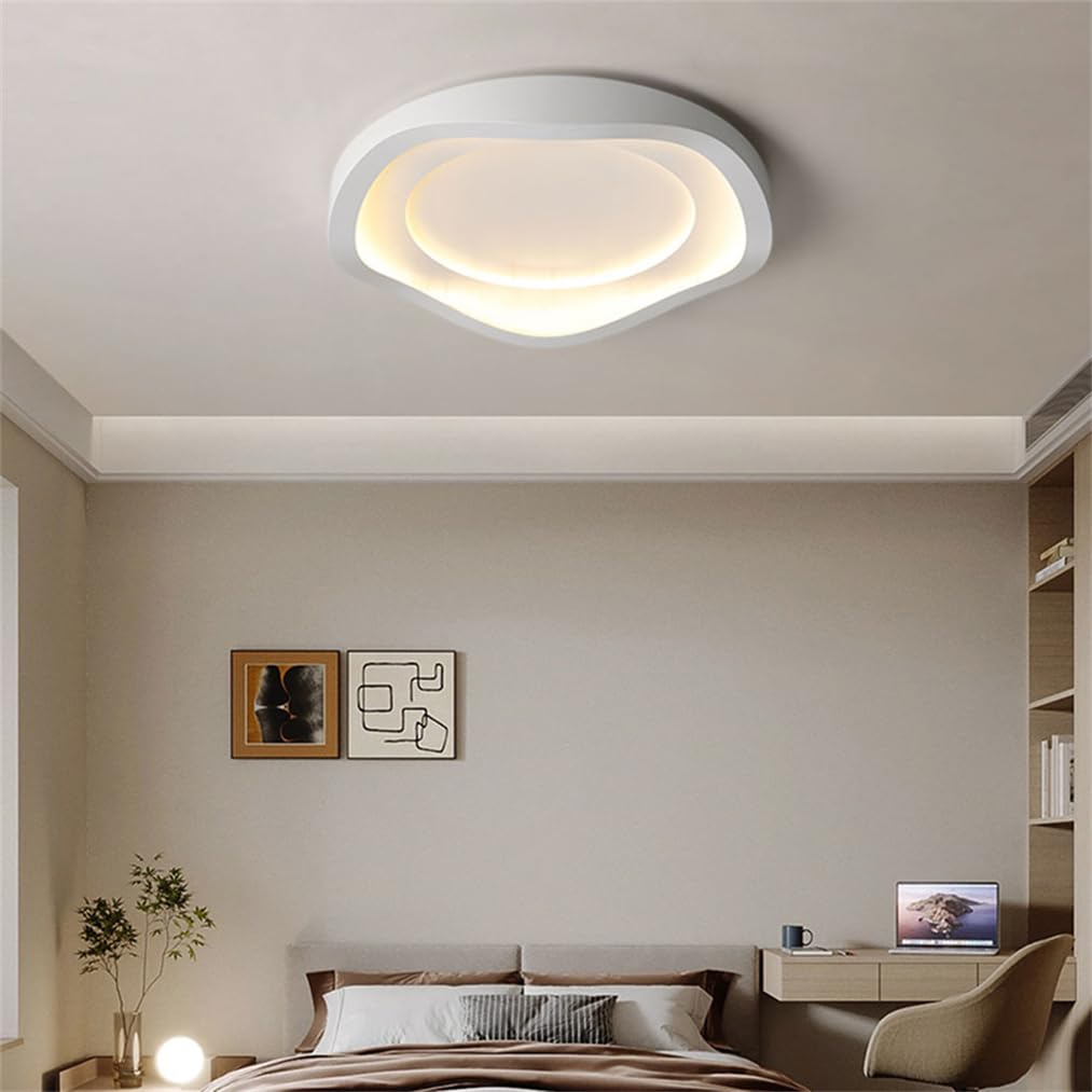 Plafonnier LED Encastré Ultra Fin 40 W, Rond, Blanc, 3 000 K/4 500 K/6 000 K, Luminaire Câblé, Pour Cuisine, Véranda, Chambre, Couloir, Escalier, Sous-sol, Intensité Variable, 1 Lot