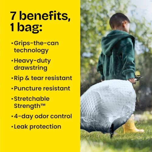 Glad ForceFlex Tall Kitchen Trash Bags, 13 Gallon, Pine-Sol Original, 40 Count (Package May Vary) - image 5