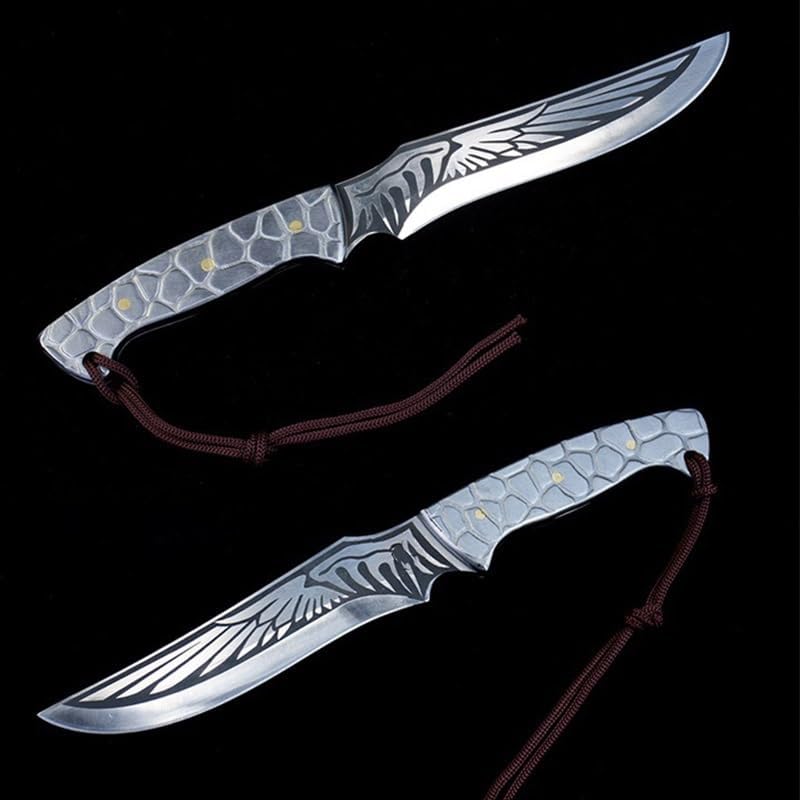 Miniatura 3 de Cuchillo de corte de carne de chef de 6 pulgadas, cuchillo de cocina 7Cr17MoV, mango de acero, cuchillo afilado para deshuesar, barbacoa, caza,