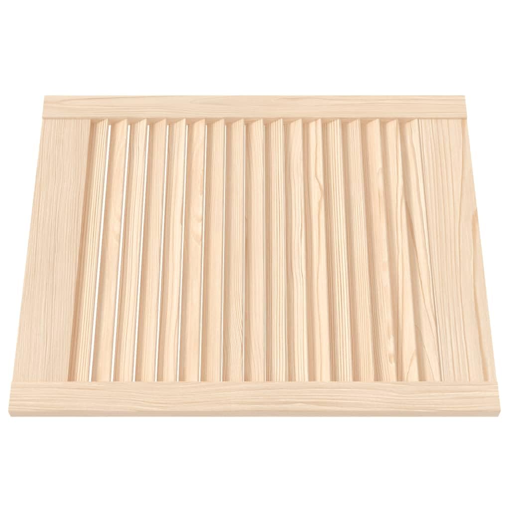 vidaXL Ante a Lamelle 2 pz in Legno Massello di Pino 61,5x49,4 cm