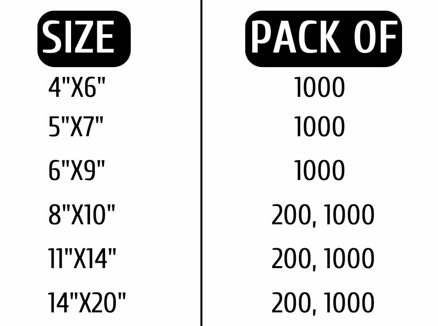 Infinite Pack 6" X 9" 1000 CT Self Seal Clear Poly Bags with Suffocation Warning for Packaging, Shipping Permanent Adhesive