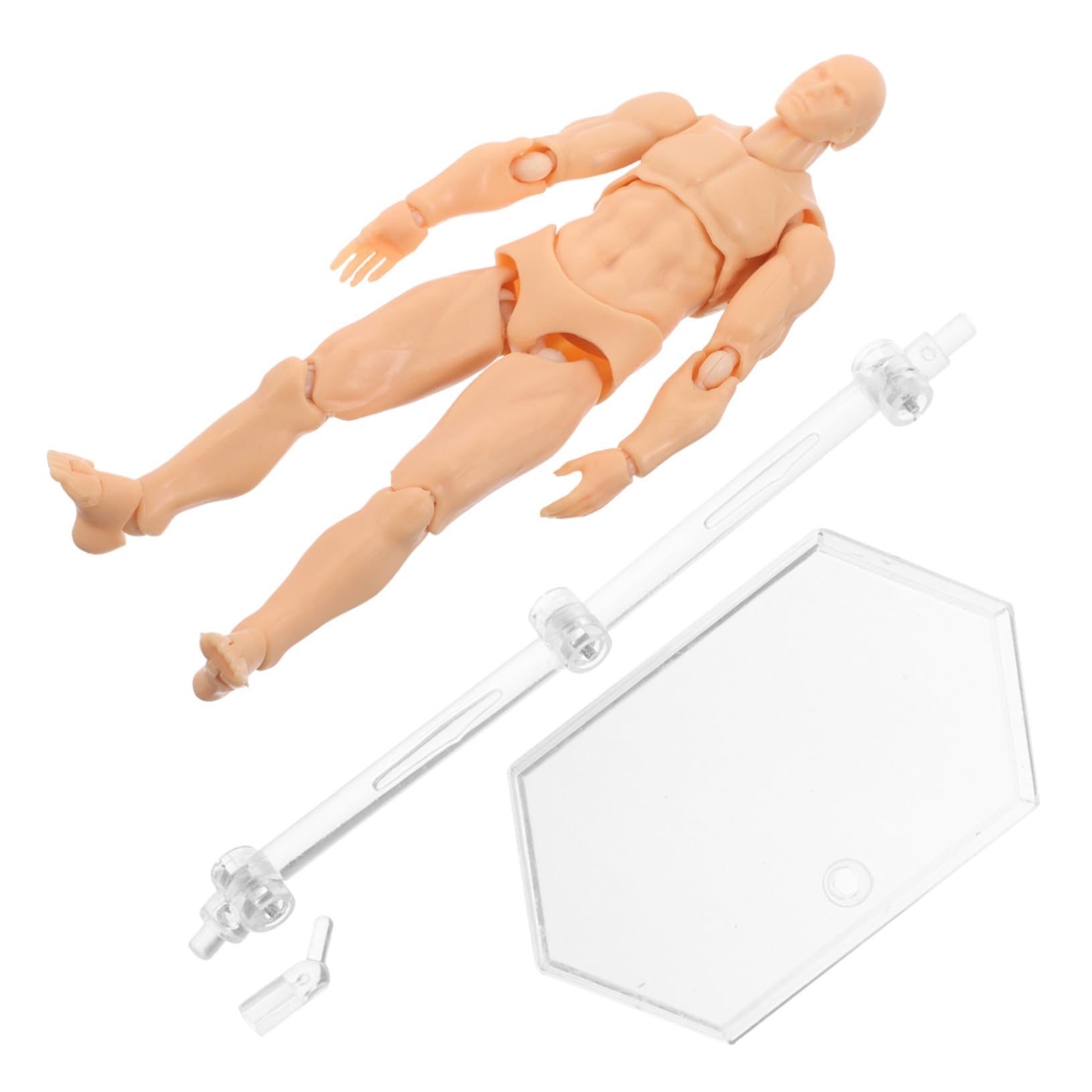 HOOTNEE Drawing Action Figures Jointed Mannequin for Artists Diverse Poses Art Model Heavy Duty Stand Base for Painting