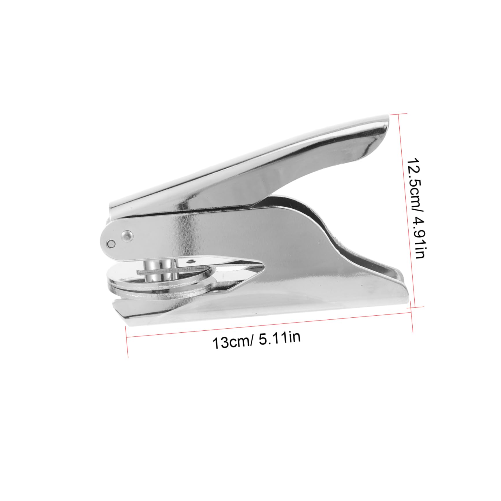 GRIRIW Custom Embossing Stamp Tool Handheld Embosser Stamp Stainless Steel Seal Maker