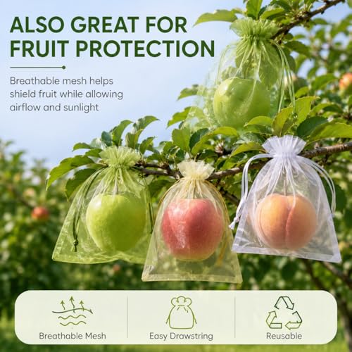 Image of Hopttreely 50PCS Organza Bags, 6x9 Mixed Color Large Gift Bags Mesh Bag Drawstring for Goodie Candy Jewelry Sachet Mother's Day Wedding Party Favor Treats Gifts