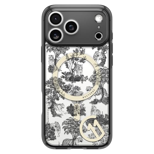 Image of Spigen Ultra Hybrid MagFit Back Cover Case for iPhone 17 Pro Max, c11 Collection, MagSafe Compatible, Camera Control Covered, 3D Effect with Hexa-Layer Print - PC+TPU | Nocturne