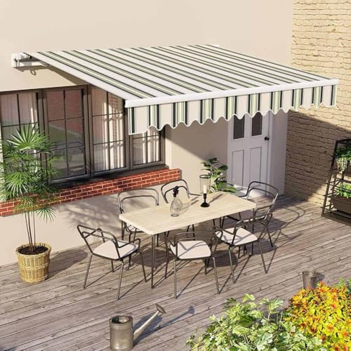 Auvent rétractable 3x1,5m protection pluie et soleil terrasse