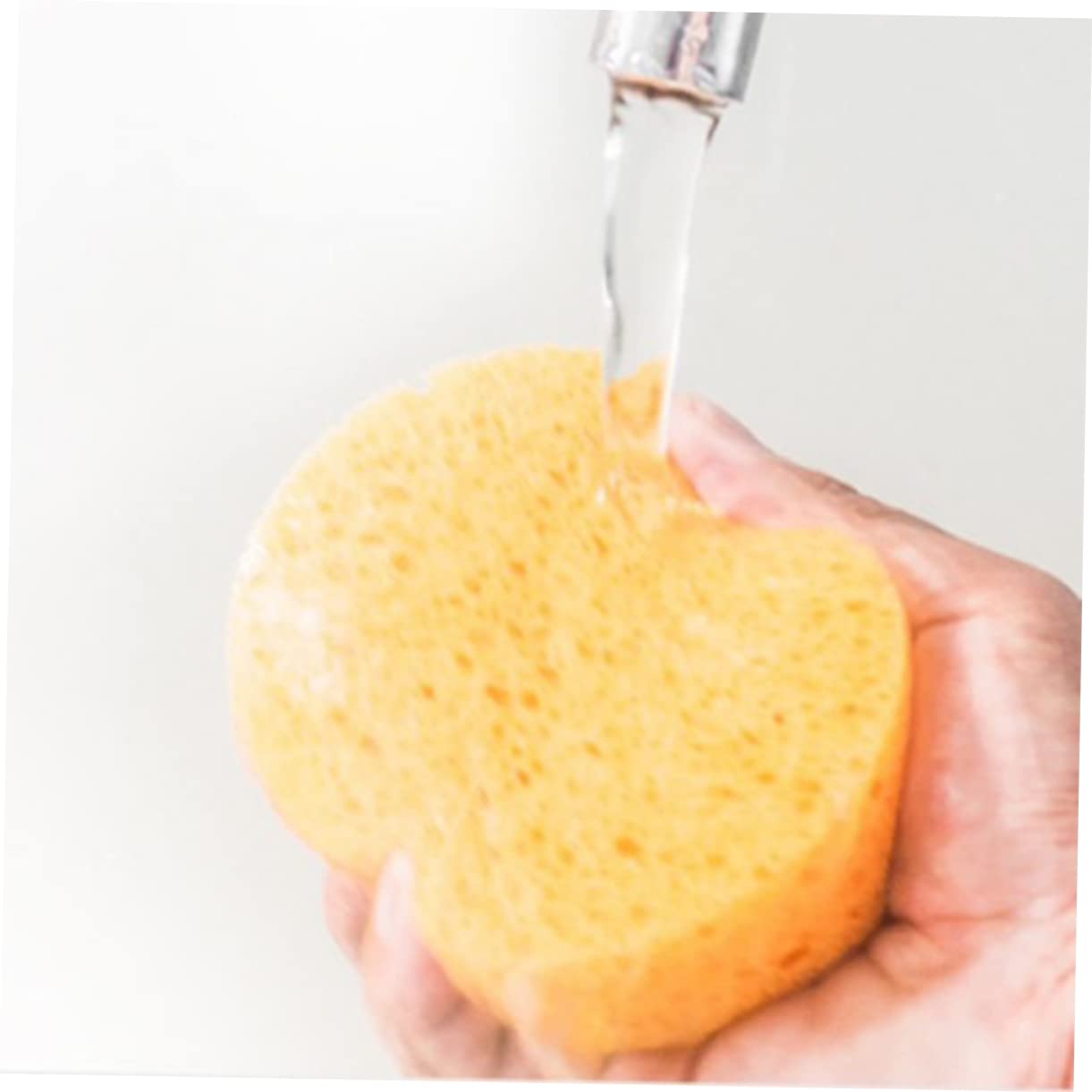 Baluue 125stücke Runde Cellulose Gesichtsreinigungsschwämme Natürliche Kosmetik-schwämme Für Sanfte Entfernen Von Make-up Geeignet Für Hauttypen Und Geschenkidee Für Und