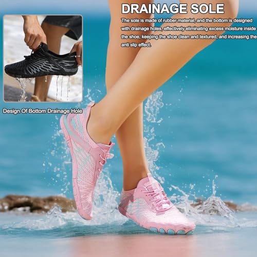 Image of Hike Barefoot Shoes Women Men Pro Water Footwear Wide Toe Box Non-Slip Unisex Athletic Outdoor Running Shoes