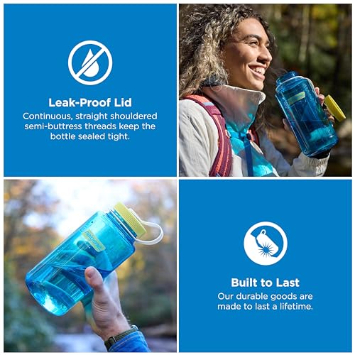 Image of Nalgene 32 oz Wide Mouth Water Bottle | BPA-Free, Durable & Leak Proof, Lightweight Bottle for Hiking & Gym, Work & Travel