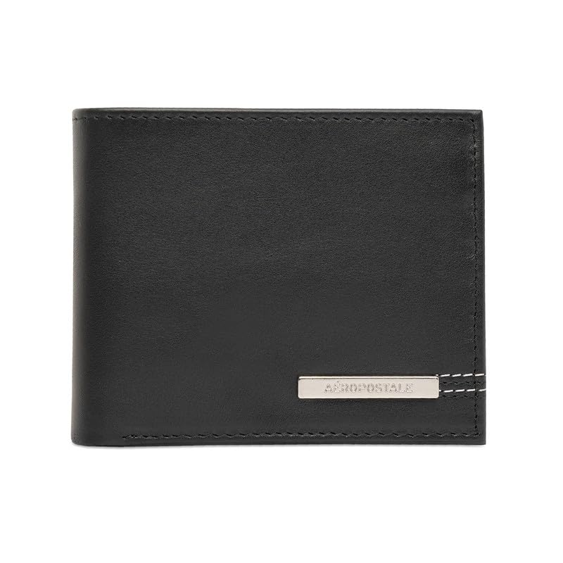 AeropostaleWallet of Men, Black-Regular, Vislia | Wallet for Men Leather Original