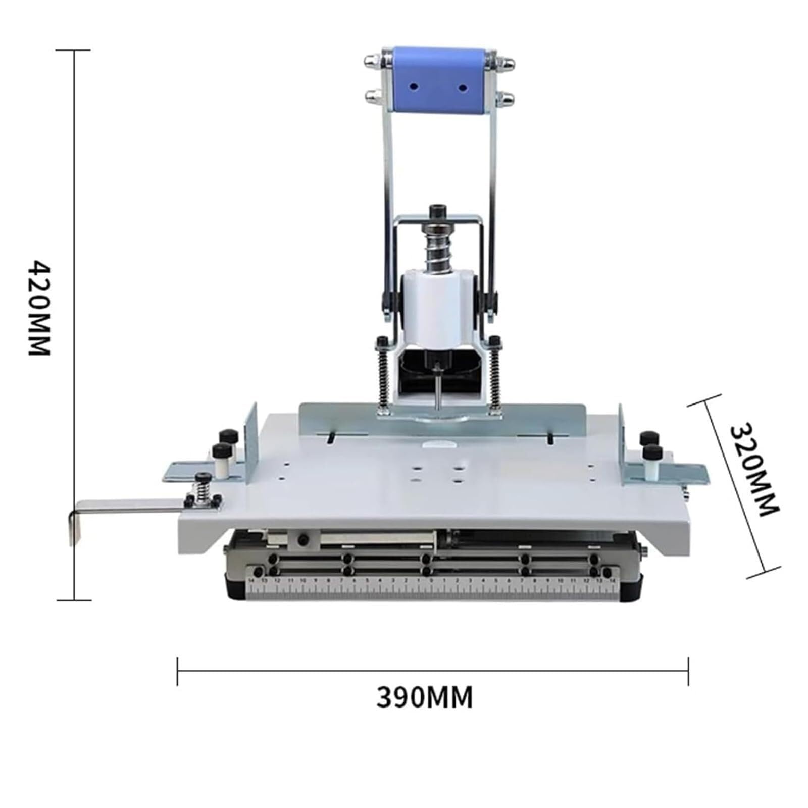 Heavy Duty Manual Hole Puncher für Papier und Kunststoff - Einstellbare Lochabstand, ergonomisches Design - Ideal für Büro- und Schulgebrauch