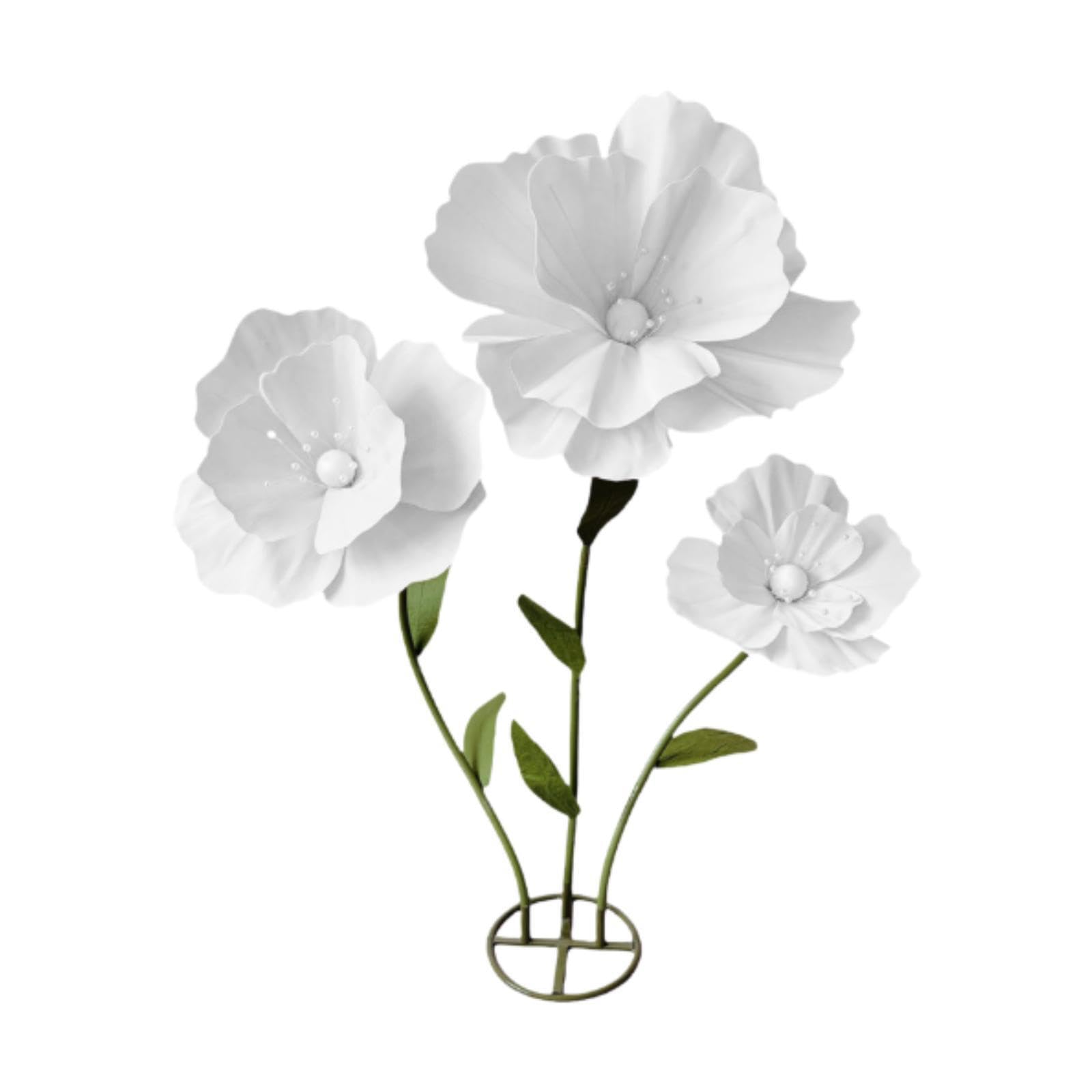 KIOALXZ Versatile Wedding Decor Large Artificial Flower Used In Home Decor Enhancing Room Ambiance With Stunning Floral Arrangements Huge Shop Window Display, White, Total Height 160cm