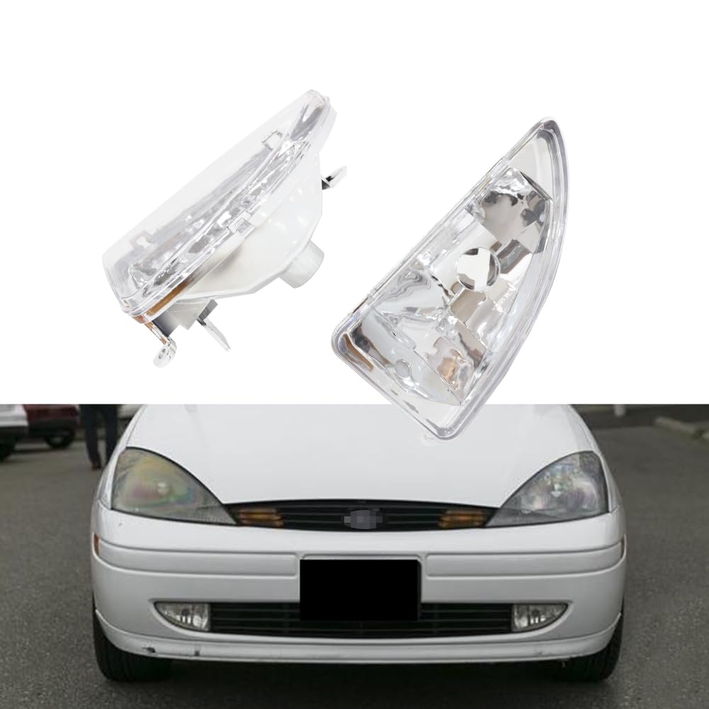 For 2000 2001 2002 2003 2004 Ford Focus Front Bumper Fog Driving Lights housing Clear Lens