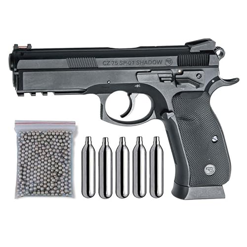Outletdel ocio Pistola perdigon ASG17526 CZ SP-01 Shadow. + Funda + Balines + Bombonas co2. 23054/29318/13275