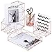 Produktbild Simmer Stone Metalldraht 4 in 1 Schreibtisch Organizer Set - Magazin Organizer, Dokumentenablage, Mail Sorter, Stifthalter, moderne Büroaccessoires Eisen Briefpapier Kit Decor, Rose Gold