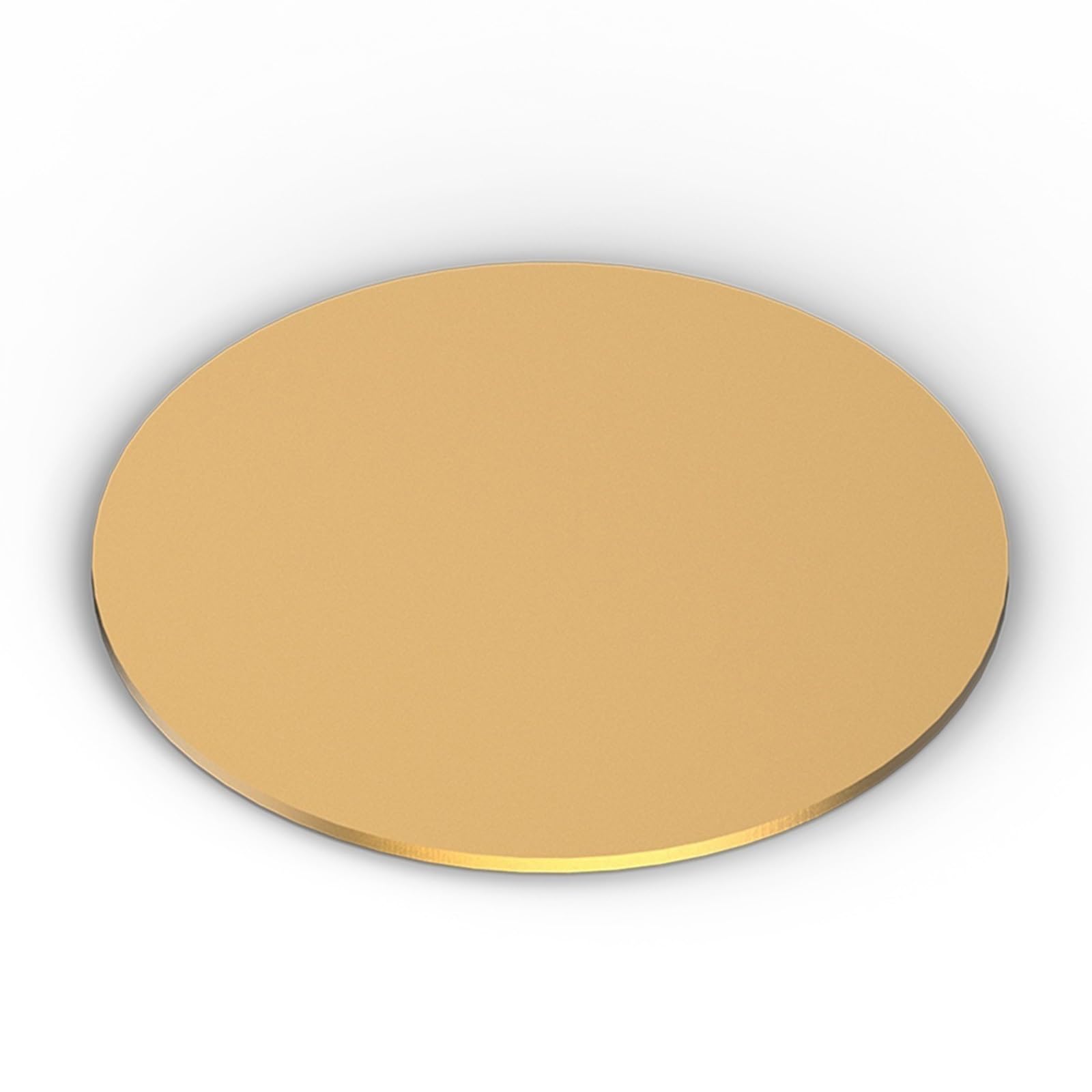 HGCOEYR BrassRound Plate, H62 Brass Round Disc 3mm Thick 10-200mm for DIY Craft Engraving Stamping Gaskets(3x150mm-1Pcs)